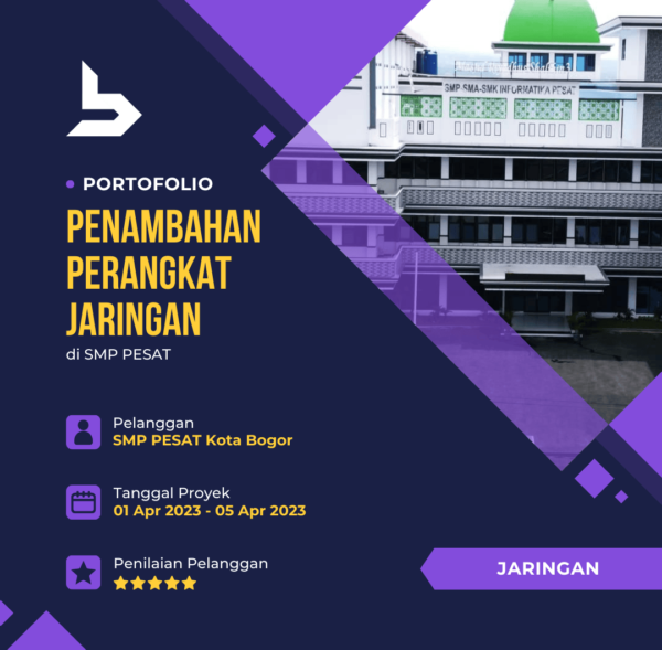 Penambahan Perangakat Jaringan SMP PESAT Penambahan Perangakat Jaringan SMP PESAT